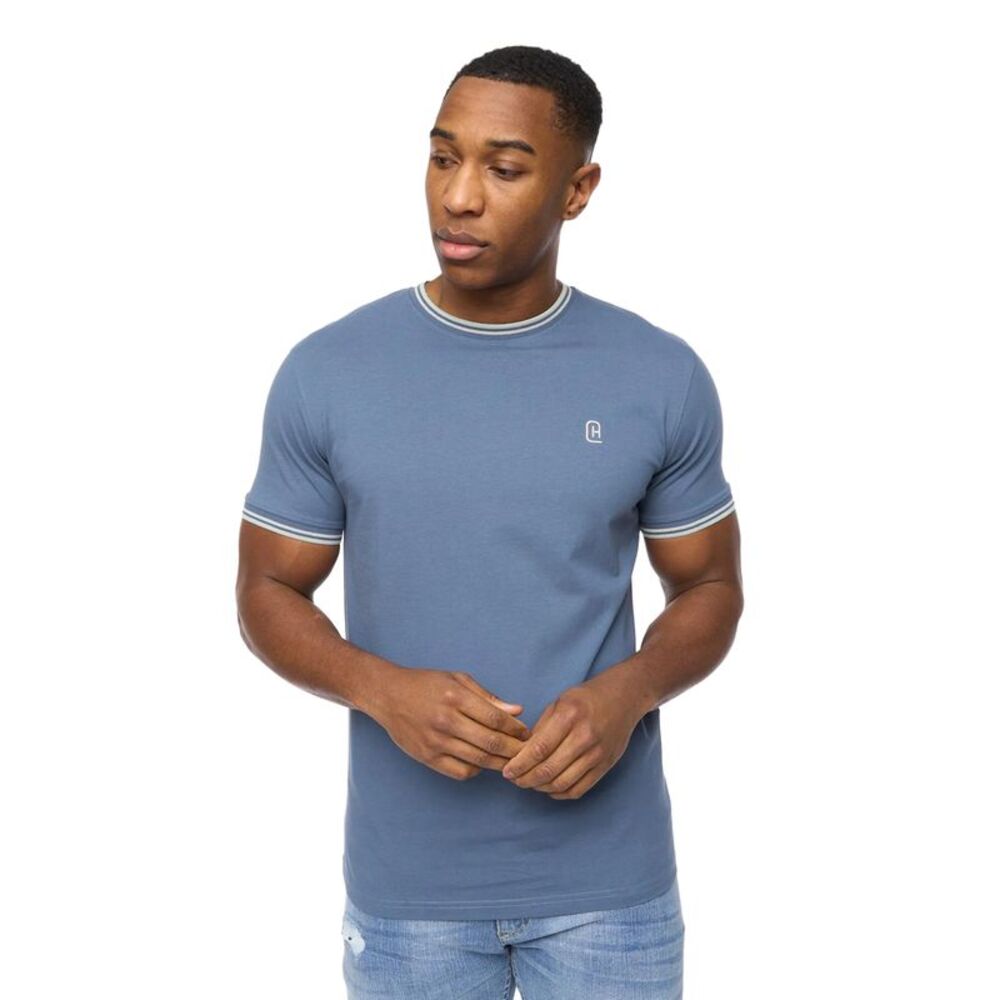 Crosshatch Mens Shellworth T-Shirt / Denim
